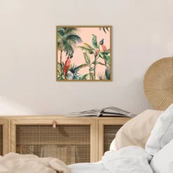 16" X 16" Tropicano II By Eva Watts Framed Canvas Wall Art - Amanti Art -Online Home Decoration GUEST 6e2977c1 6c83 4a05 9723 b8d09a8b5453