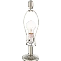 360 Lighting Albert Modern Table Lamp 24 3/4" High Mercury Glass Gourd Oatmeal Drum Shade For Bedroom Living Room Bedside Nightstand Office Kids House -Online Home Decoration GUEST 6e98e553 af10 4729 b563 ecea02f705a4