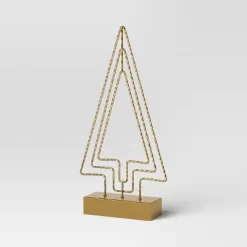 16.25" Battery Operated Lit Wire Christmas Tree Sculpture - Wondershop™ Gold -Online Home Decoration GUEST 6fc2f920 3371 410b 8ce1 108c75befbf3