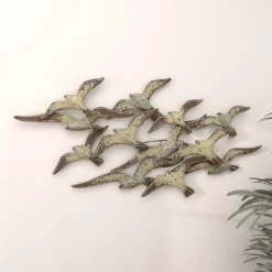 Metal Bird Flying Flock Of Wall Decor White - Olivia & May -Online Home Decoration GUEST 6fd25400 cf82 42fe b4a3 6d0ba6686f44