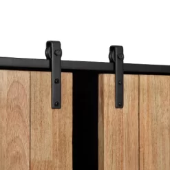 30" X 7.25" X 27.5" Samuels Decorative Wood And Metal Wall Cabinet Charcoal/Rustic Brown - Kate & Laurel All Things Decor -Online Home Decoration GUEST 70676322 289e 49a4 a2b8 61e6a1b742c3