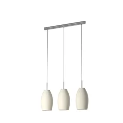 3-Light Batista Glass Pendant Matte Nickel/White - EGLO 7 3-Light Batista Glass Pendant Matte Nickel/White - EGLO -Online Home Decoration GUEST 72c8ca60 26ce 42a8 9a98 b01deb7e511d