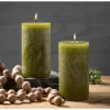 Moss Timber Pillar Candles - Set Of 2 -Online Home Decoration GUEST 735d496e e3dd 480c 9c71 c9daee4c4e99