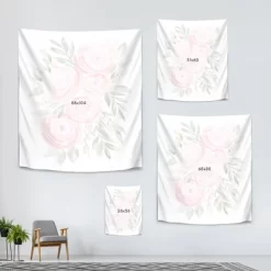 Watercolor Ranunculus In Pink By Blursbyai Wall Tapestry - Americanflat -Online Home Decoration GUEST 73a6aeac a23e 4309 a43d fe2afbf39f0b