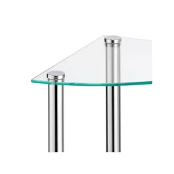 MDesign Glass/Metal Household Corner Organizer Shelf -Online Home Decoration GUEST 745a47f0 9c65 484e 8f67 3ced46715574