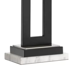 360 Lighting Neil Modern Table Lamp With White Marble Riser 26" High Two Tone USB Charging Port Rectangular Shade Bedroom For Bedroom Living Room Desk 9 360 Lighting Neil Modern Table Lamp With White Marble Riser 26" High Two Tone USB Charging Port Rectangular Shade Bedroom For Bedroom Living Room Desk -Online Home Decoration GUEST 74c21db2 df27 43f4 a5c3 8a4b90c43505