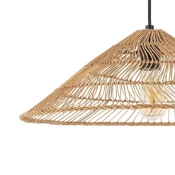 20.25" 1-Light Nova Farmhouse Coastal Rattan LED Pendant Brown - JONATHAN Y -Online Home Decoration GUEST 77d96bce 4b88 42be 9042 698ab0f781bf
