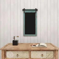 Wood Sign Wall Decor With Chalkboard Blue - Olivia & May -Online Home Decoration GUEST 781038a9 e28b 4852 b349 8edb06e312e1