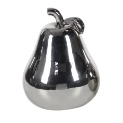 Set Of 2 Modern Chic Dolomite Apple And Pear Sculpture Silver - Olivia & May -Online Home Decoration GUEST 78d7a237 21f6 4a40 b1d8 1cae488515bf