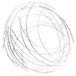 LuxenHome Silver Metal Abstract Swirl Round Wall Art Decor -Online Home Decoration GUEST 7a301219 7bad 44be bb64 db9ce40aae13