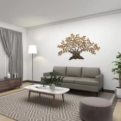 Traditional Metal Tree Indoor Outdoor Wall Decor With Leaves Brown - Olivia & May 31 Traditional Metal Tree Indoor Outdoor Wall Decor With Leaves Brown - Olivia & May -Online Home Decoration GUEST 7bd07ea8 5d84 449a 9351 5541eaad460b