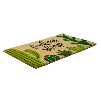 1'4" X 2'4" Looking Sharp Cactus Indoor/Outdoor Doormat Green/Black - Entryways 3 1'4" X 2'4" Looking Sharp Cactus Indoor/Outdoor Doormat Green/Black - Entryways