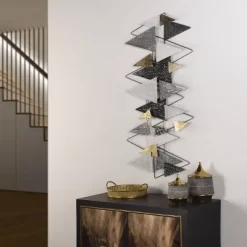 Geometric Gala Metal Wall Art Silver - StyleCraft -Online Home Decoration GUEST 7f074bd1 b3ec 4d78 a973 cf636cf47d95