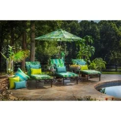 Aruba Stripe 2pc Outdoor Throw Pillows - Pillow Perfect