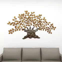 Traditional Metal Tree Indoor Outdoor Wall Decor With Leaves Brown - Olivia & May 26 Traditional Metal Tree Indoor Outdoor Wall Decor With Leaves Brown - Olivia & May -Online Home Decoration GUEST 8129baf1 fa15 4bff 8046 dab93b85529b