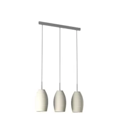 3-Light Batista Glass Pendant Matte Nickel/White - EGLO 8 3-Light Batista Glass Pendant Matte Nickel/White - EGLO -Online Home Decoration GUEST 812eb15e b2b4 40a8 9393 86732ee15c5c