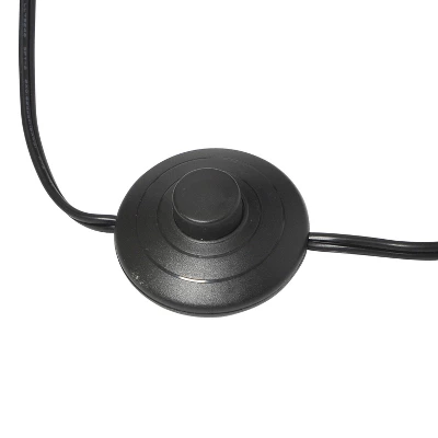 Bedside Nightstand End Table Dual Shelf Decorative Floor Lamp Black - Elegant Designs 10 Bedside Nightstand End Table Dual Shelf Decorative Floor Lamp Black - Elegant Designs - Image 8