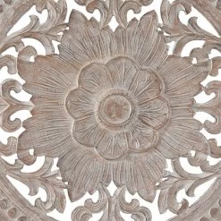 Wood Floral Intricately Carved Wall Decor With Mandala Design Brown - Olivia & May -Online Home Decoration GUEST 839bd69f d29d 4b3e b6c2 c7b6227bb3b3