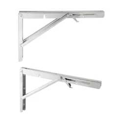 Built Industrial 2 Pack Folding L Wall Shelf Bracket, 10 Inch Collapsible Hardware With Locking Hinge For Garage Shelves, Holds 120lbs -Online Home Decoration GUEST 83f6e7b8 fccf 4bd4 b6b4 1f03080a68cb