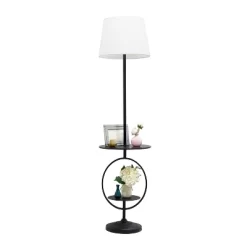 Bedside Nightstand End Table Dual Shelf Decorative Floor Lamp Black - Elegant Designs 14 Bedside Nightstand End Table Dual Shelf Decorative Floor Lamp Black - Elegant Designs -Online Home Decoration GUEST 8583fe1f 47c7 4a5a 8e80 faac1d86a02f