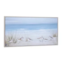 Canvas Bird Handmade Framed Wall Art With Silver Frame Blue - Olivia & May -Online Home Decoration GUEST 85e4a44e cf0e 4f38 9d3e 861bb6119db7