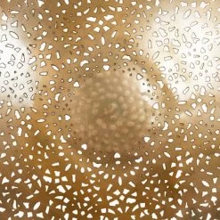 Metal Plate Wall Decor With Moroccan Pattern Gold - Olivia & May -Online Home Decoration GUEST 88834153 986d 4cda a905 6fa17c2e7c2b