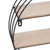 Honey-Can-Do Round Metal And MDF Wall Shelf Black -Online Home Decoration GUEST 889a45a6 3ffd 42a3 b7fb a4eeaf98b217