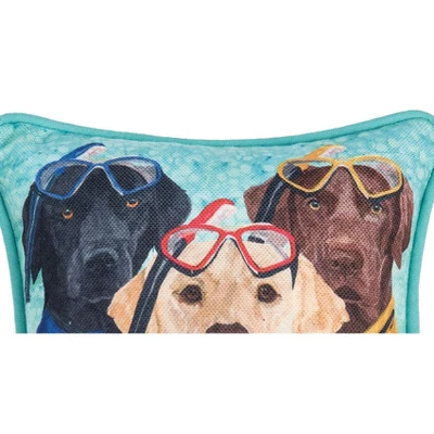 C&F Home 8" X 8" Snorkel Dog Petite Printed Throw Pillow 3 C&F Home 8" X 8" Snorkel Dog Petite Printed Throw Pillow