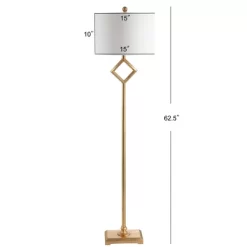62.5" Metal Juno Floor Lamp (Includes LED Light Bulb) Gold - JONATHAN Y -Online Home Decoration GUEST 897041d0 6ed4 41f0 95ec 6978a3069da9