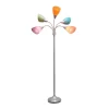 67" Contemporary Multi 5-Head Adjustable Gooseneck Floor Lamp With Shades - Simple Designs -Online Home Decoration GUEST 89d80700 5f23 4908 9ba9 efaca3dfb532