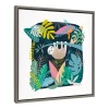 24" X 24" Sylvie Sloth Illo Framed Canvas Wall Art By Teju Reval Gray - Kate And Laurel -Online Home Decoration GUEST 8b6c5edd 891b 4392 afbc 381f79563512