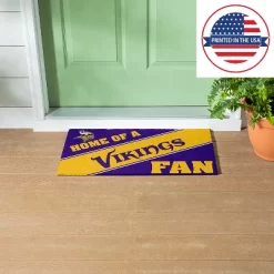 Evergreen Minnesota Vikings Looped PVC Trapper Indoor Outdoor Doormat 1'4"x2'4" Multicolored -Online Home Decoration GUEST 8c438a61 19ef 4d4d 84bc a1f3236d1713