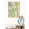 Wood Leaf Tropical Wall Decor With Brown Frame Set Of 2 Green - Olivia & May -Online Home Decoration GUEST 8da1426a eb44 40d4 ba7f 90d44e61b591