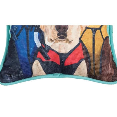 C&F Home 8" X 8" Snorkel Dog Petite Printed Throw Pillow 4 C&F Home 8" X 8" Snorkel Dog Petite Printed Throw Pillow - Image 2