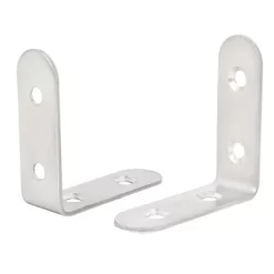 Unique Bargains 50mmx50mmx2mm Stainless Steel L Shaped Angle Brackets Shelf Supports 10pcs -Online Home Decoration GUEST 8e253f1a 76a2 42b8 bde3 3e6dbed8e15b