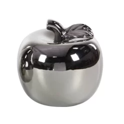Set Of 2 Modern Chic Dolomite Apple And Pear Sculpture Silver - Olivia & May -Online Home Decoration GUEST 8e255e46 d793 4c14 b1c1 c879d8c19432