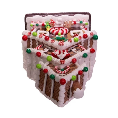 Kurt Adler 13" Gingerbread Cookie 3-Layered LED House 7 Kurt Adler 13" Gingerbread Cookie 3-Layered LED House - Image 5
