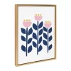 18" X 24" Sylvie Nordic Flowers Framed Canvas Wall Art By Myriam Van Neste Gold - Kate And Laurel -Online Home Decoration GUEST 92c57376 4e8a 4cd8 ac10 e03652efda69