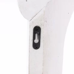 LuxenHome Distressed White Wood Vintage Arched Window Wall Home Decor -Online Home Decoration GUEST 933a6561 ce15 429b a058 d3eab0901841