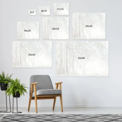 Americanflat Silver Leaves By PI Creative Art Unframed Canvas Wall Art 6 Americanflat Silver Leaves By PI Creative Art Unframed Canvas Wall Art - Image 4