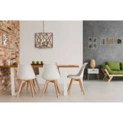 Metal/Wood Chandelier Natural Brown - Storied Home -Online Home Decoration GUEST 950069cb d9e6 4c4c 93d1 c7fc7cddba4b