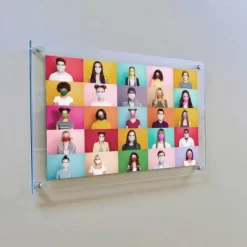 Azar Displays Floating Acrylic Wall Frame With Silver Stand Off Caps: 9" X 12" Graphic Size, Overall Frame Size: 13" X 16" -Online Home Decoration GUEST 97e2e3ed f435 4c05 be11 069c54af690d