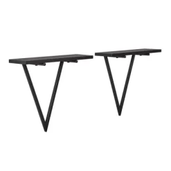 15.7" X 13.5 Set Of 2 Reversible Triangle Accent Wall Shelves - Danya B. -Online Home Decoration GUEST 99571237 8f3f 4f6e 9231 14a970aa56e1