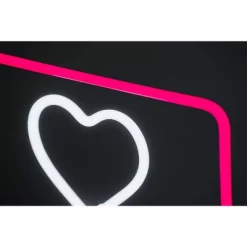 Amped Co 13 X 11 Inches Neon Desk Light Like Sign Symbol, Heart, Red And White -Online Home Decoration GUEST 9a2866cd c6b2 4628 a44a d85a641c2548