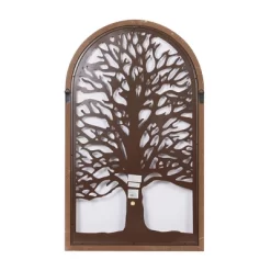 Metal Tree Of Life Wall Decor With Arched Frame Bronze - Olivia & May -Online Home Decoration GUEST 9c5a2694 8916 4944 81c0 7a01663471d7