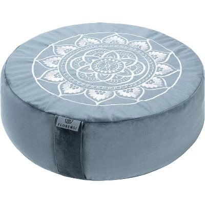 Florensi Round Meditation Cushion, Removable & Washable Velvet Cover, 100% Buckwheat Fill 8 Florensi Round Meditation Cushion, Removable & Washable Velvet Cover, 100% Buckwheat Fill - Image 6