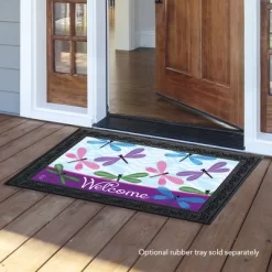 Briarwood Lane Welcome Dragonflies Spring Doormat Everyday Indoor Outdoor 30" X 18" -Online Home Decoration GUEST 9c8b740d c6b6 47de be2f f53918bde227
