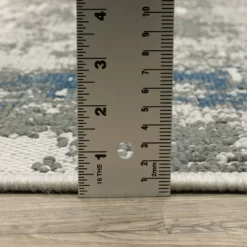 Trinity Modern Distressed Abstract Patio Area Rug Beige/Blue - Captiv8e Designs -Online Home Decoration GUEST 9d414d33 1825 467e 99ab 1156531afa38