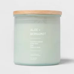 Glass Jar Aloe And Bergamot Candle Green - Threshold™ 13 Glass Jar Aloe And Bergamot Candle Green - Threshold™ -Online Home Decoration GUEST 9e0c4894 3c8b 4edb 8151 c9146810ec29
