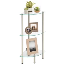MDesign Glass/Metal Household Corner Organizer Shelf -Online Home Decoration GUEST 9f12d834 3d72 4a62 a27f fb8e5372b592